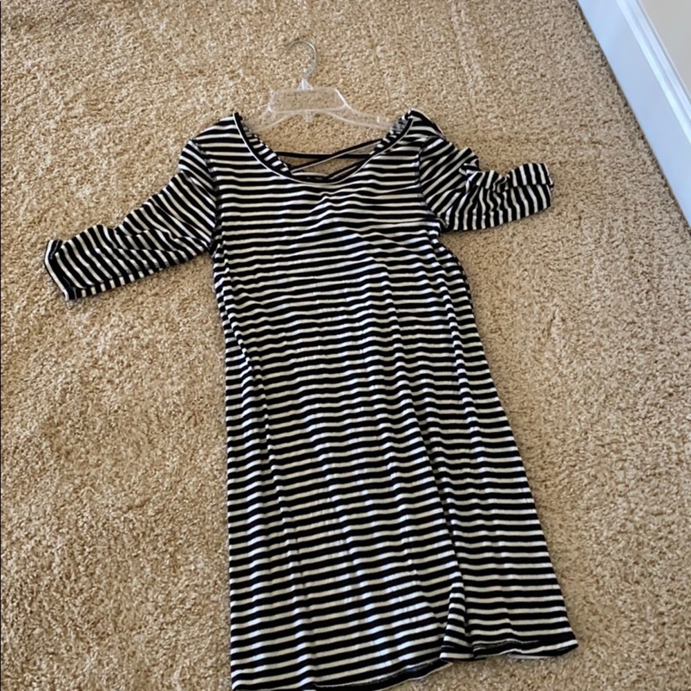 stripped maxi dress